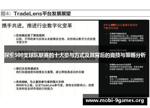 探索500支球队联赛的十大参与方式及其背后的竞技与策略分析 探索500支球队联赛的十大参与方式及其背后的竞技与策略分析